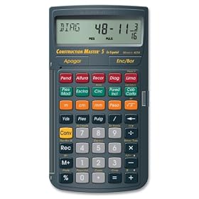 Calculated Industries 4054 Construction Master 5 (En Espanol) Construction Calculator by Calculated Industries