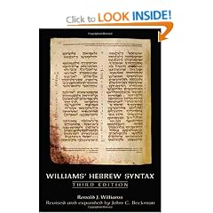 Williams Hebrew Syntax, Third Edition