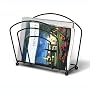 Magazine Rack (Black) (10-1/2"H x 14-1/2"W x 6-1/2"D)