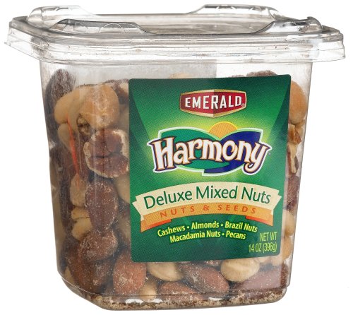 Emerald Harmony Deluxe Mixed Nuts, 14-Ounce Tubs (Pack of 3)