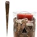 GROßE MITTELALTER FACKEL EISEN & GLAS GARTENFACKEL