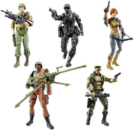 Childrens Toyshop  Toys : Hasbro GI Joe 25th Anniversary Joe 5-Pack