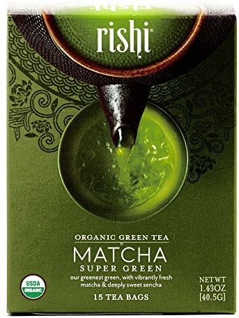 Rishi Super Green Tea 15-Count 1.43 oz each (2 Items Per Order)