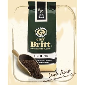 Peru Dark Roast Ground Gourmet Coffee by Cafe Britt