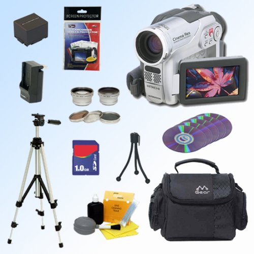 Cheap Hitachi DZ-HS300A 8GB DVD-HDD Hybrid Camcorder DZHS300A w/ 25x Optical Zoom BigVALUEInc Deluxe Bundle