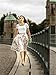 Persun Women Floral Midi A-line Skater Skirt