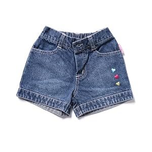 Buy Sweet and Soft Baby Blue Jeans Shorts-Hearts, 12... by Sweet & Soft now!