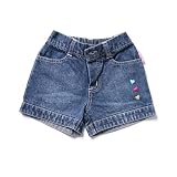 Sweet and Soft Baby Blue Jeans Shorts-Hearts, 12... by Sweet & Soft