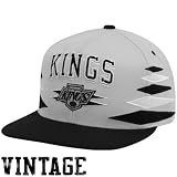 Mitchell & Ness Los Angeles Kings Gray-Black Retro Diamond Snapback Adjustable Hat