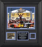 Jeff Gordon Autographed 77th Win Collectible with Race-Winning Tire Piece