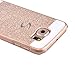 Samsung Galaxy S6 Case,Doopoo TM Luxury Bling Diamond with Crystal Rhinestone Vibrant Trendy Color Slider Style Hard pc Case for Samsung Galaxy S6 (Samsung Galaxy S6, Gold)