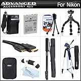 Advanced Accessory Kit For Nikon COOLPIX P300 Digital Camera Includes Exten ....