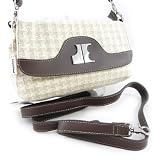Baguette bag "Jacques Esterel" beige brown.