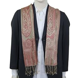 Silk Neck Scarf Gift for Him Handmade In India 14 x 65 inches (ssmf125)