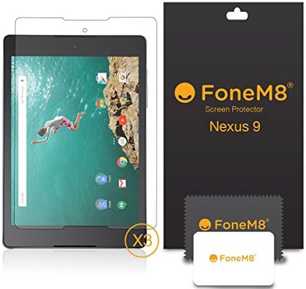 Fonem8 Google Nexus 9 9" Tablet Screen Protector (Pack Of 3)