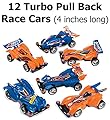 Turbo Pull Back Racing Cars & Sticker Sets - Party Favor Prize Pack