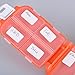Travel Pill Organizer, Portable Pill Case, Weekly Pill Box Dispenser to Hold Vitamins, Cod Liver Oil, Supplements and Medication