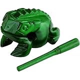 Nino Percussion NINO515GR Large Wood Frog G&uuml;iro, Green