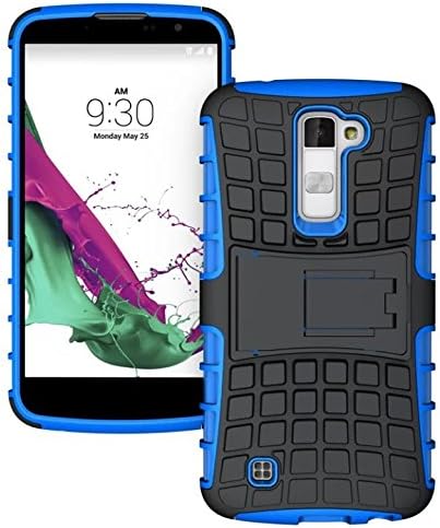 Simon Birch LG K10 Case [Heavy Duty] [Dual Layer] Hybrid Shock Proof Fully Protective Case for LG K10 (Blue )