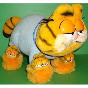 Garfield with Garfield Slippers 10 Plush by