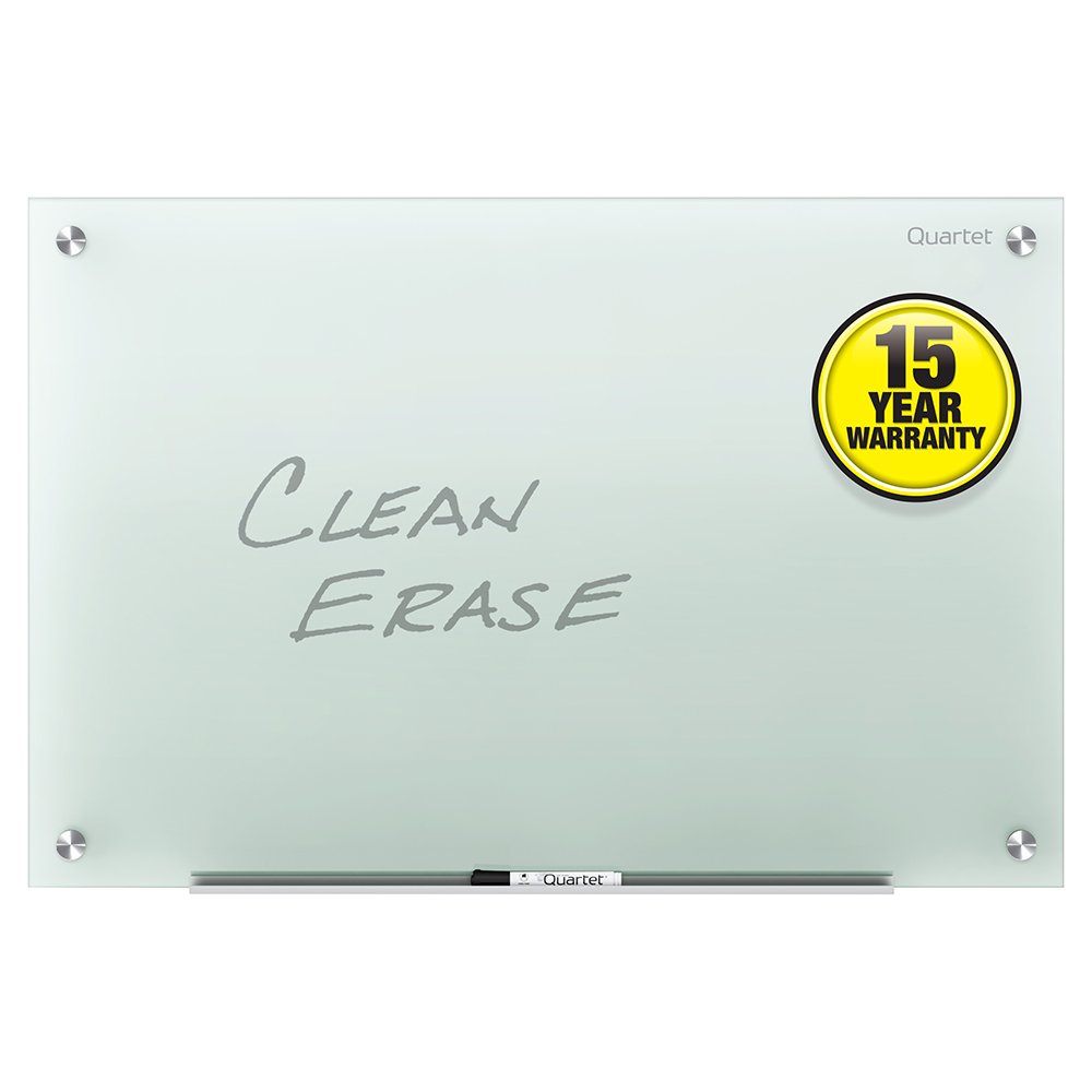 White or Black Glass Dry Erase Boards Clean and Unique
