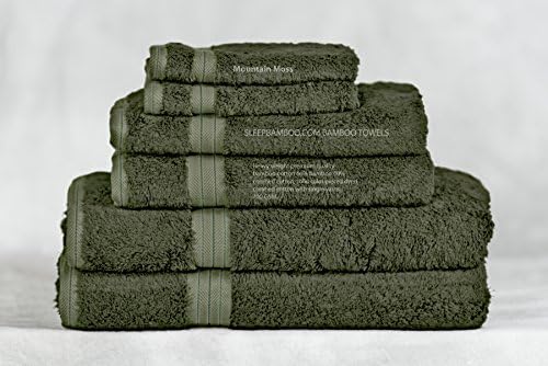 Bamboo Towel Set - Mountain Moss - 6 Piece Set - Available in 20 Colors