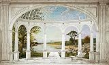 White Arches Wall Mural