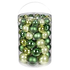 Inge-glas 1782E460 Kugelsortiment 60 St�ck/Gro�dose Christmas-Greens-Mix, 4 / 5 / 6 / 7 cm