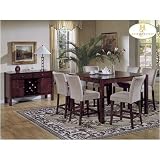 Home Elegance 721-40 Dark Cherry Side Server