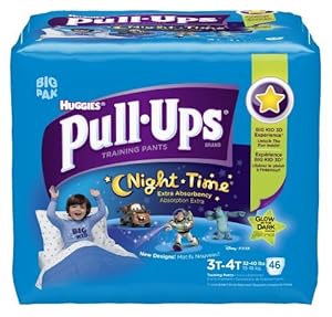 Pull-Ups Night-time Training Pants, 3T-4T, 184 Count