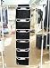 SWEATER ORGANISER 6 POCKET - BLACK VELOUR   30 X 30 X 122CM