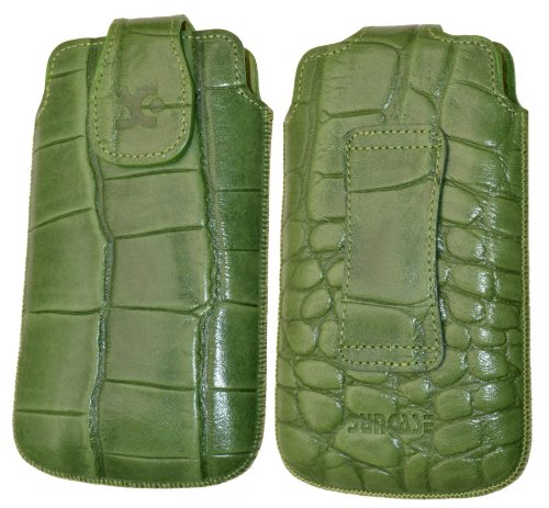 Suncase Original Tasche f&uuml;r Panasonic Eluga croco-gr&uuml;n Preisvergleich