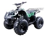 125cc Four Wheelers 8" Tires with Reverse, Black