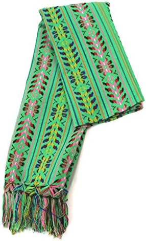 Leos Imports Mexican Rebozo Shawl (Lime Green)