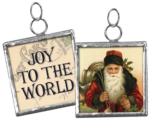 Primitives By Kathy Miniature Charm Ornament Joy To The World 16227 Primitives By Kathy Miniature Charm Ornament Joy To The World 16227