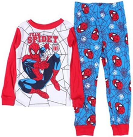 Spider-Man Little Boys Long Sleeve Cotton Pajama Set