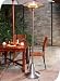 Fire Mountain Electric Floor Standing Patio Heater & Light