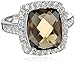 Amazon Essentials Sterling Silver Smoky Quartz Ring, (previously Amazon Collection)