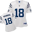 Peyton Manning White Reebok Replica Indianapolis Colts Women's Jersey