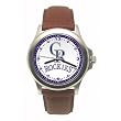 Colorado Rockies Mens MLB "Rookie" Watch (Leather Band)