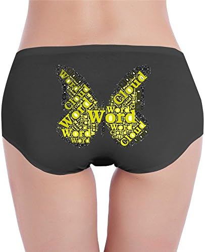 Yellow Butterfly Gun Lady Pants Black