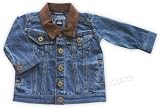 Denim Jacket with Corduroy Trim
