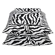 Zebra Safari Sheet Set - Black/White (Twin XL)