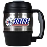 Sports NBA 76ERS 52oz. Stainless Steel Macho Travel Mug with Bottle Opener/Stainless Steel