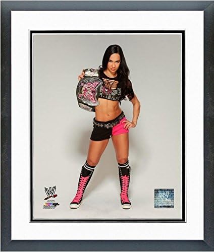 A.J. WWE Divas Championship Belt Photo (Size: 18" x 22") Framed