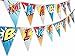 Superhero Red Happy Birthday Banner Pennant