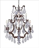 2-438-9-175 Savoy House Lighting European Crystal Chandelier in Cast Bronze