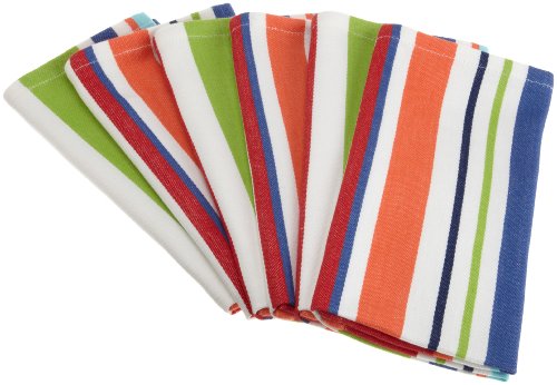 DII Beach Party Stripe Napkin, Set of 6 DII Beach Party Stripe Napkin, Set of 6