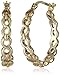 Amazon Collection Sterling Silver Infinity Repeating Hoop Earrings