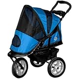 Pet Gear AT3 Generation 2 All-Terrain Pet Stroller for cats and dogs up to 60-Pounds, Blue Sky